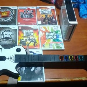 Nintendo Wii guitar hero